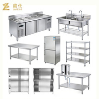Ensemble d'équipements de cuisine commerciale modulaires en acier inoxydable avec options électriques/gaz pour une mise en place flexible des cuisines de restaurant