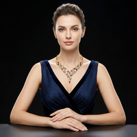Bijoux fins en argent sterling 925 avec tourmaline naturelle de luxe personnalisée, cadeau pour femme pour les banquets et les mariages