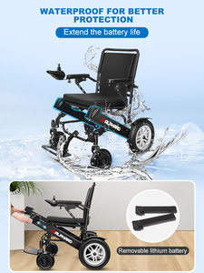 <span class=keywords><strong>Fauteuil</strong></span> <span class=keywords><strong>roulant</strong></span> électrique pliable tout-terrain tendance 2024, résistant aux intempéries, pour les voyages, cadre en alliage d'aluminium, batterie au lithium - Product Image 6