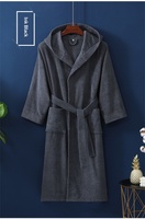 Peignoir à capuche en coton éponge épais très absorbant, idéal pour les couples, parfait pour la maison et le bain – Nouvelle collection hiver, succès commercial !