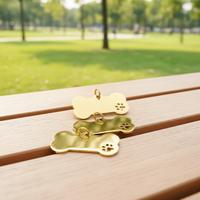 Etiquetas de Acero Inoxidable para Mascotas al por Mayor, Etiquetas de Aluminio Anodizado para Perros para Grabado, Sublimación y Personalización