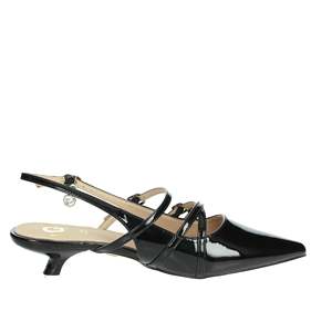 Gold & Gold Donna Slingback <b>Pump</b> Beige Pointed Toe Heel Women's Shoes - Product Image 4