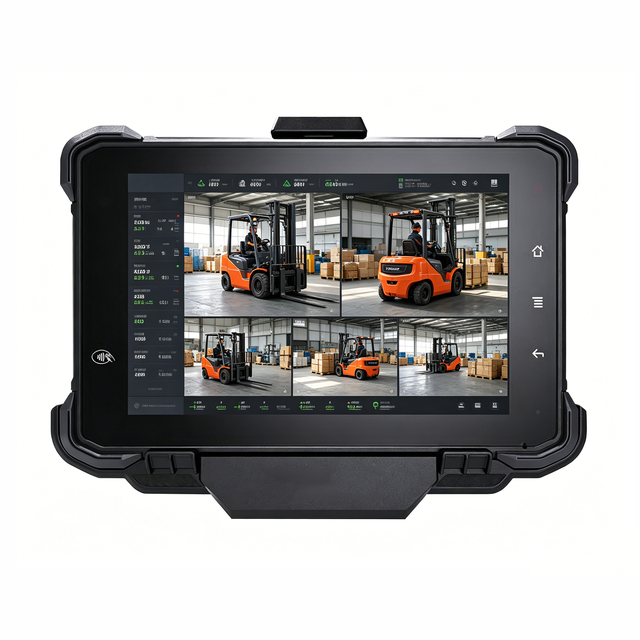 OEM ODM 7 Inch WIFI GPS BT 4+64GB Quad Core Android 12.0 Rugged In-vehicle Tablet PC for Forklift Safety