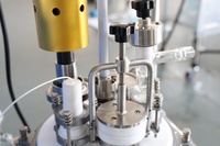 Réacteur en verre à double paroi à ultrasons de laboratoire 5L, Cavitation ultrasonique, Agitation, Chauffage, Refroidissement, Cuve de réaction en verre