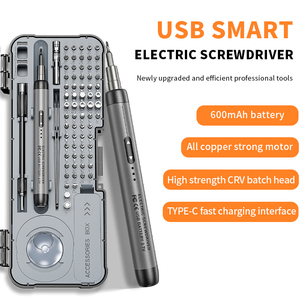 <span class=keywords><strong>Destornillador</strong></span> eléctrico inalámbrico gris nuevo, juego de 86 en 1, herramienta de desmontaje electrónico de precisión <span class=keywords><strong>para</strong></span> teléfono móvil, <span class=keywords><strong>destornillador</strong></span> inalámbrico, pluma - Product Image 2