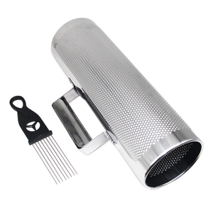 Juego de Raspadores para Guiro de 12 Pulgadas, Cilindro Hueco de Acero Inoxidable con Mango Lateral para Percusionistas Latinos - Product Image 1