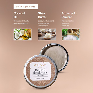 Déodorant naturel non parfumé, fraîcheur longue durée, crème déodorante sans aluminium pour hommes et femmes - Product Image 3
