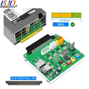 لوحة توصيل بـ 60 سن مع موصلات موليكس 4 سن و6 سن وXT60 ومخرجات 3.3 فولت و5 فولت و12 فولت و4 منافذ USB 2.0 لمزود طاقة خادم ديل - Product Image 4