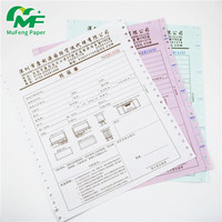 Papier pour imprimante informatique vierge, papier continu sans carbone NCR pour impression informatique, 2 plis, 3 plis, 4 plis, 5 plis