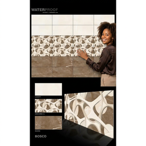 Nuevo diseño de azulejo cerámico digital brillante 3D de 300x600 mm (12x24 pulgadas) para decoración de interiores de casas y azulejo para paredes exteriores. - Product Image 1