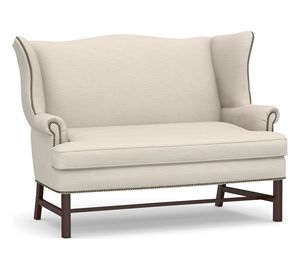 <span class=keywords><strong>Sofá</strong></span> Moderno Minimalista de Dos <span class=keywords><strong>Plazas</strong></span> con Respaldo Alto y Tapizado en Tela Azul con Cojines Suaves para la Sala de Estar - Product Image 6