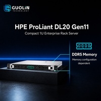 Plateforme de serveur en rack HPE ProLiant DL20 Gen11 1U, prise en charge des processeurs Intel Xeon 6315P et E-2400