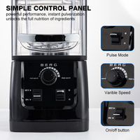 Mixeur Commercial Insonorisé de Haute Qualité pour Cuisine, Robuste, Industriel, Certifié NSF, 1,5L 2L 1500W 2200W