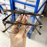 Vente en gros de lunettes de vue mixtes pour femmes et hommes, montures optiques rondes en métal pleine monture avec verres - Livraison rapide