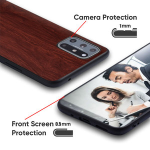 Pour <span class=keywords><strong>Sony</strong></span> pour Xperia 1VI 10 et 6e génération 5 IV étui de téléphone portable en grain de bois entrelacé personnalisé avec lanière et dessin animé - Product Image 5