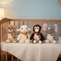 Peluche en coton en forme d'éléphant avec fonction anti-stress, poupée pour enfants en tissu super doux