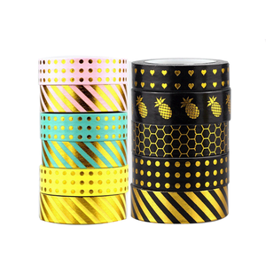 Cinta Washi Personalizada con Lámina Dorada para Papelería, Impresión Personalizada, Juego de Pegatinas de Cinta Washi, Fabricante - Product Image 2