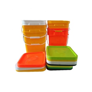 Secchi Quadrati in Plastica Prodotti in Cina, 5 Galloni, Grado Alimentare, Qualità Superiore in Bianco, Nero, Rosso, Giallo - Fusti, Secchi e Barili - Product Image 1