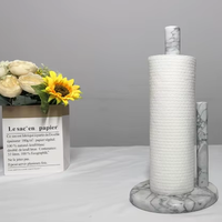Nouveauté : Porte-serviettes en papier sur pied en marbre naturel personnalisable, base en marbre pour la cuisine, utilisation en restaurant, design multifonctionnel