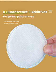 Discos desmaquillantes de algodón orgánico desechables, suaves y absorbentes, cuadrados y redondos, para limpieza facial. - Product Image 5