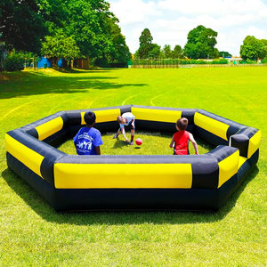 <span class=keywords><strong>Gaga</strong></span> <span class=keywords><strong>Ball</strong></span> Pit gonflable de 15 pieds avec souffleur intégré puissant, <span class=keywords><strong>Gaga</strong></span> Pit portable pour les activités intérieures et extérieures, l'école et la famille - Product Image 1