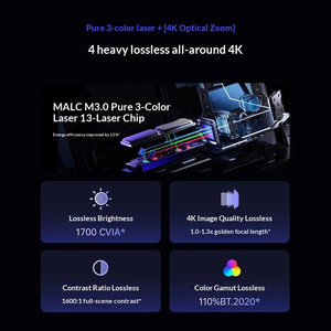 NEW JMGO N3 4K DLP Tri-Laser <b>Projector</b> 1700 ISO Lumens <b>Android</b> 11 Smart Gimbal Home Ultra HD Portable - Product Image 5