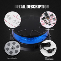 Kit de Luces LED Estroboscópicas Giratorias de Emergencia para Techo, Advertencia de Seguridad para Vehículos, Carritos de Golf, Camiones Quitanieves