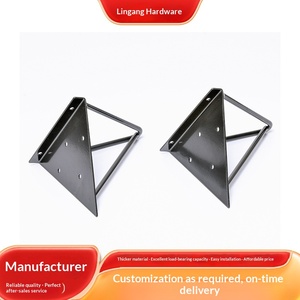 Soporte de Pared Triangular Minimalista Moderno, Escritorio Suspendido, Panel de Partición con Soporte de Carga, Ángulo de Fijación de Hierro para <span class=keywords><strong>Muebles</strong></span> - Product Image 2