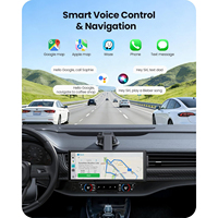 Cámara para Auto de Alta Gama con Pantalla IPS de 10.26 Pulgadas, 60FPS, 1600x600, Car Play, Grabación Dual HD Trasera, Función de Espejo y Asistencia de Reversa RGB