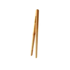 Großhandel bambus zangen für kochen-Bambus zange zum Kochen Toastbrot Essiggurken Tee Bambus Küchen zange