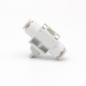 วาล์วควบคุมลมแบบแมนนวล Chen Chi รุ่น HVFF 04 06 08 10 12 มม. ข้อต่อท่อลมแบบตรง - Product Image 2