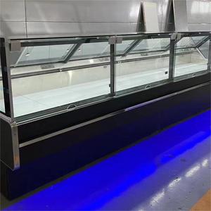 Thịt lạnh Showcase lưu trữ chuẩn bị thực phẩm hiển thị dịch vụ truy Cập góc bên phải nấu chín thực phẩm tủ - Product Image 4
