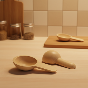 Mini cuchara de madera multiusos para leche en polvo pequeña medicina baño sal café en polvo mermelada otros productos químicos domésticos - Product Image 4