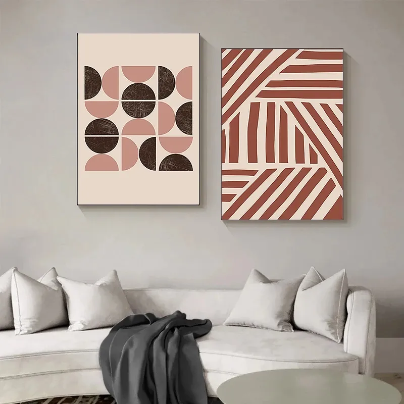 Abstract minimalist Geometric patterns painting poster and print Modern home decoration wall art Pictures