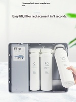 Purificateur d'eau par osmose inverse RQ-500G, filtre de robinet de cuisine à eau potable directe avec rappel de changement de cartouche, matériaux PP CTO RO UDF