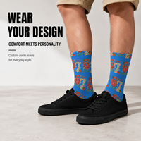 Chaussettes de sport personnalisées OEM pour adultes – Chaussettes numériques d'automne sans couture, respirantes, à séchage rapide, absorbant la transpiration et résistantes aux déchirures