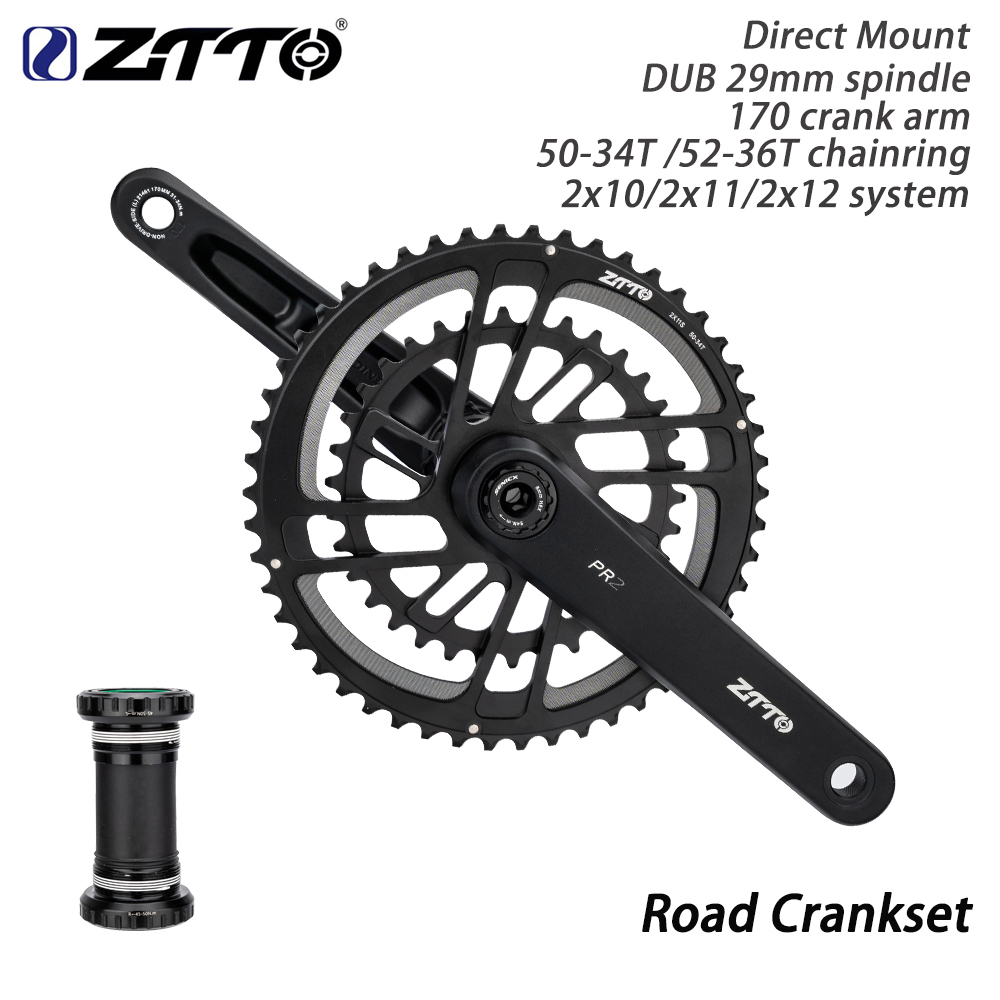 ZTTO 170mm DUB 29MM CNCロードバイククランクセットダイレクト