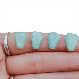 Aigue-marine naturelle, taille baguette conique, pierre précieuse non montée pour la création de bijoux - Product Image 1