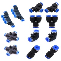 5/32 1/4 3/8 5/16 1/2 Pneumatique En Plastique Accouplement Rapide Insert Plug Tube Speedfit Stem Réducteur
