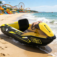 Nouveau Bateau de Karting Aquatique Électrique Haute Vitesse en LLDPE, Mini Jet Ski pour Divertissement en Mer et Location en Parc Aquatique, Vente en Gros