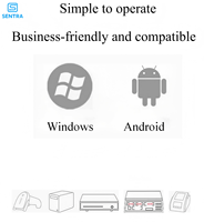 Terminal POS Táctil Compacto Sentra SK04 Negro con Pantalla de Bisel Delgado, Base Curva, Windows/Android, Wi-Fi 6, J4105 Quad-core, 8GB RAM
