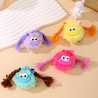 Pince à cheveux en peluche monstre amusante, unique, adorable, douce, moelleuse, mignonne, kawaii pour enfants et filles