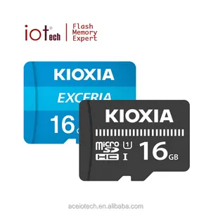 بطاقة ذاكرة KIOXIA أصلية 100% بسعة 16 جيجابايت و32 جيجابايت و64 جيجابايت و128 جيجابايت بطاقة ذاكرة ميكرو إس دي TF EXCERIA 100M/S C10 بطاقة ذاكرة لـ Raspberry Pi