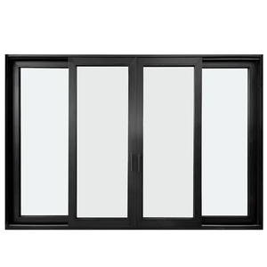 Fenêtre coulissante simple extérieure noire coupe-vent au <span class=keywords><strong>prix</strong></span> d'usine - Product Image 4