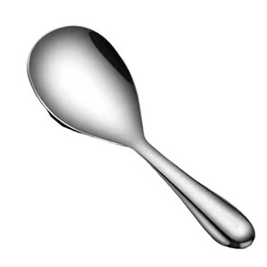 Large Stainless Steel Rice Spoon With Long Handle Classic Design Luxury Light Style for Rice Dishes & <b>Kitchen</b> Use for <b>Camping</b> - Product Image 5