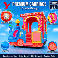 Train électrique sur rail à thème éléphant pour enfants, équipement de divertissement pour centres commerciaux, parcs d'attractions et fêtes foraines, à vendre