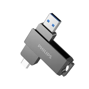 Chiavetta usb in metallo con logo personalizzato gratuito 3.0 chiavetta USB impermeabile Type-c 128G Pendrive