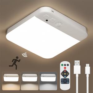 Lampe de nuit LED à détecteur de mouvement, alimentée par batterie USB rechargeable, pour maison intelligente, lampe murale à détecteur de mouvement - Product Image 1