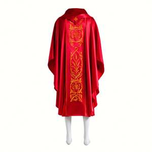 Casulla Vintage para Sacerdote, Túnica Bordada, Vestimenta, Capa, Sotana para Mujer, Halloween, Pastor, Celebrante, Monje, Oración - Product Image 5