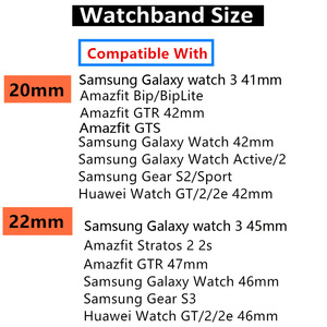20 22 mm <span class=keywords><strong>Huawei</strong></span> Wtach <span class=keywords><strong>GT</strong></span> 2 2e pro Silicone Watch Band for Samsung Gear S3 Sport Strap Bracelet Galaxy <span class=keywords><strong>3</strong></span> 45 <span class=keywords><strong>46</strong></span> 42 mm Active 2 - Product Image 6